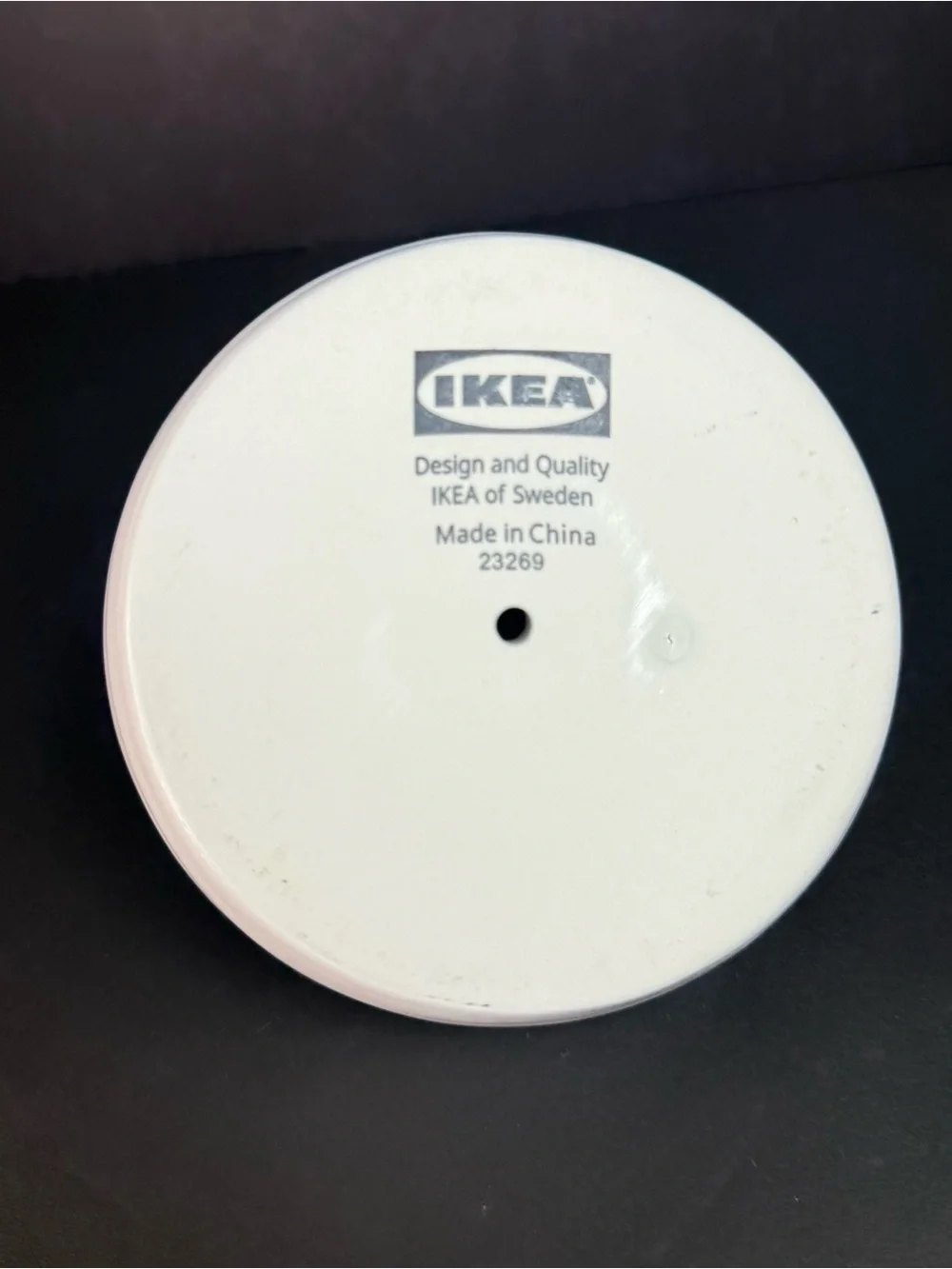 IKEA GODTAGBAR Candlestick Candle Holder with Handle Ceramic White 8 cm 3
